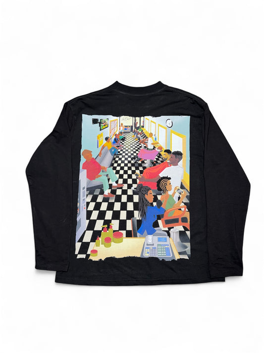 “The Barbershop” Long Sleeve Unisex T-Shirt