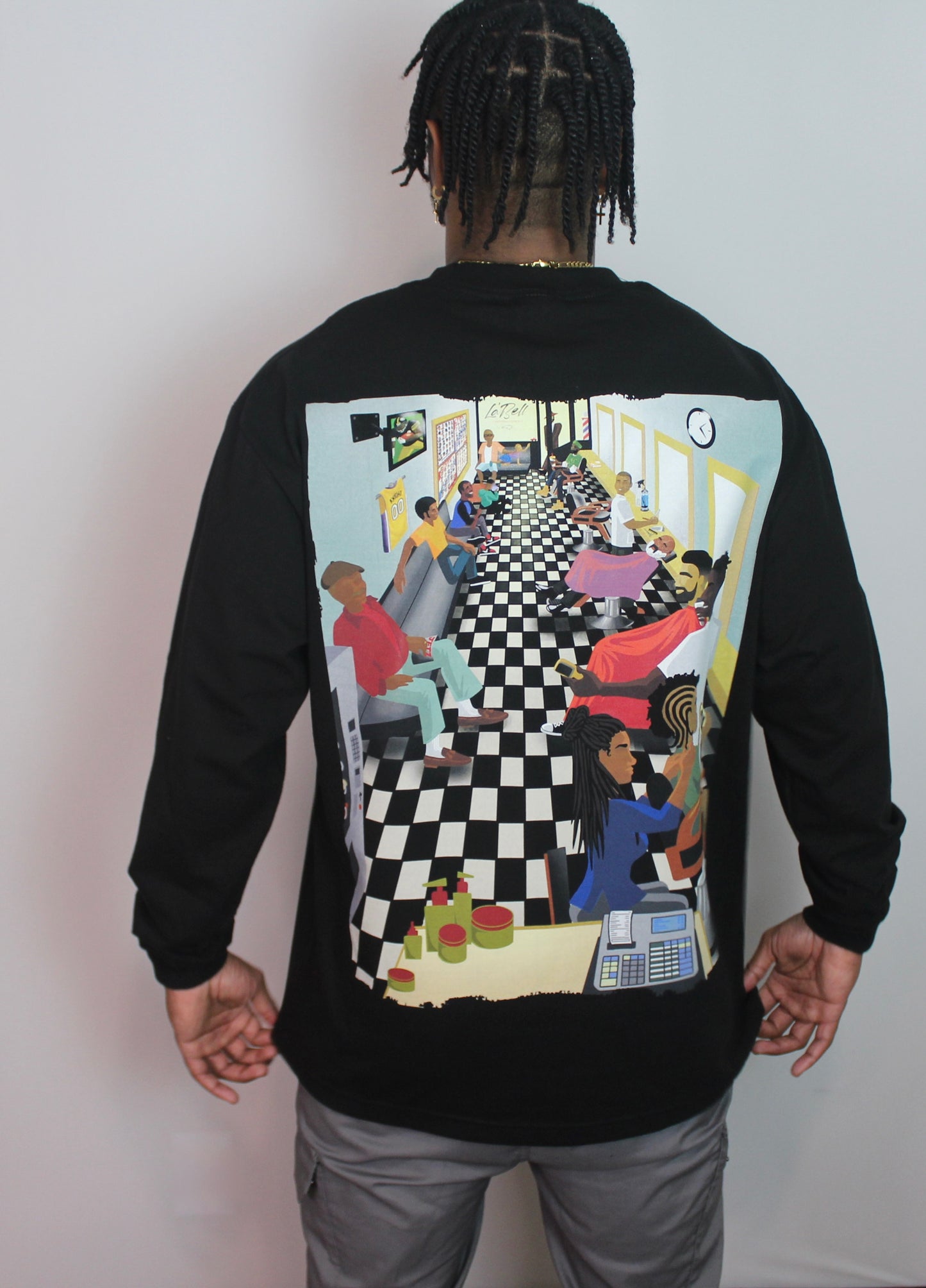 “The Barbershop” Long Sleeve Unisex T-shirt